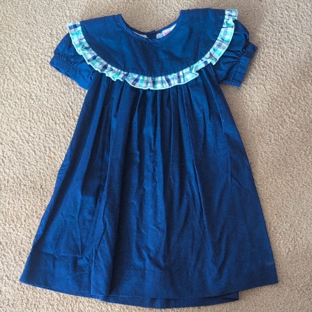 Smocktions Blue Girls Dress Size 4